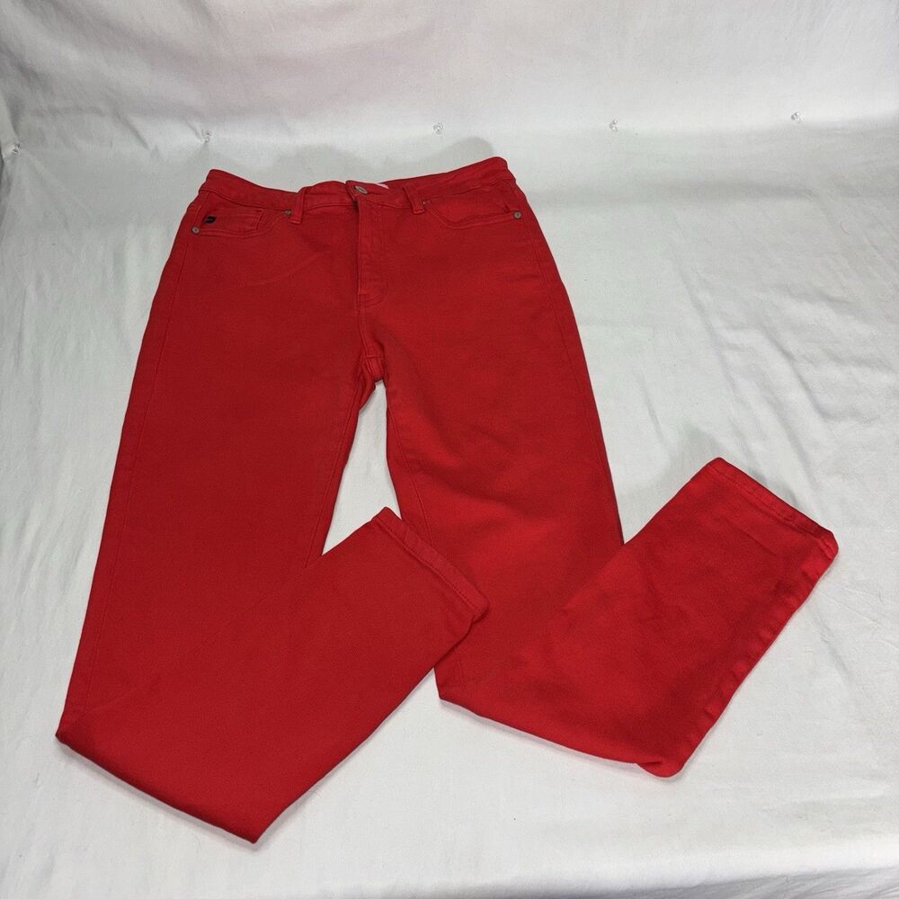 KanCan Skinny Jeans Women's Size 7 / 27 Mid Rise Red Denim